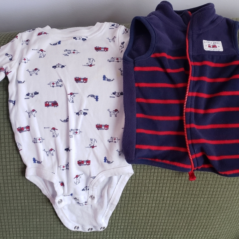 baby boy clothes 2 piece vest set
